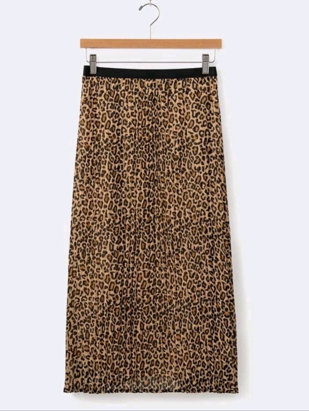 Matilda Jane Good Hart GH Lindale Leopard Print Pleated Midi Skirt XS NWT